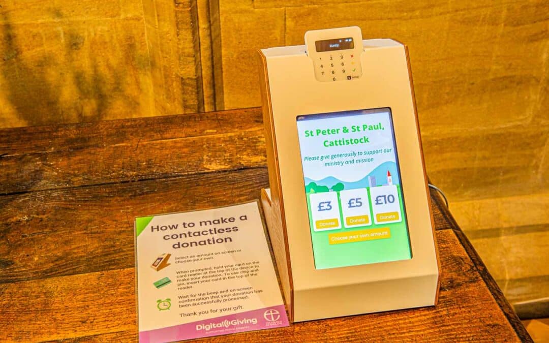 Cattistock Church new contactless donation facility